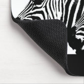 Zebras Tiere Schwarz-weißer Pop Art Trendy Templat Mousepad (Ecke)