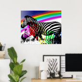 Zebras Traum wird wahr Poster (Heimbüro)