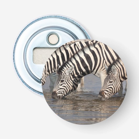 Zebras trinken flaschenöffner (Vorderseite)