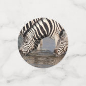 Zebras trinken konfetti (Klein Vorderseite)