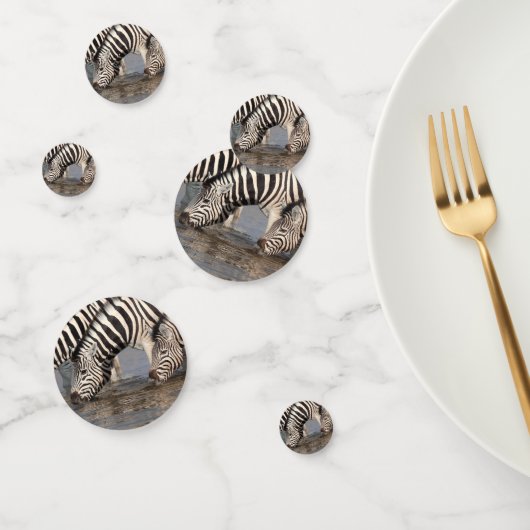 Zebras trinken konfetti (Gruppe)