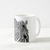 Zebras - Umarmung - Zeichnend Kaffeetasse (VorderseiteRechts)