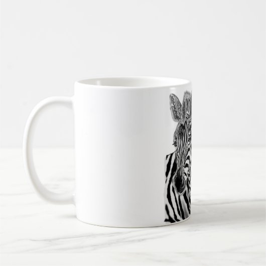 Zebras - Umarmung - Zeichnend Kaffeetasse (Links)