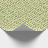 Zebras und Früchte Nahtloses Muster Geschenkpapier (Ecke)
