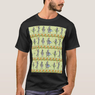 Zebras und Früchte Nahtloses Muster T-Shirt