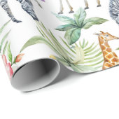 Zebras und Giraffen Oh meine Geschenkpapier (Rolleneckpunkt)