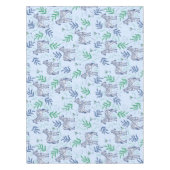 Zebras und Martinis Blue Tischdecke (Vorderseite)