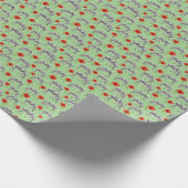 Zebras unter Hibiskus-Blume Geschenkpapier (Ecke)