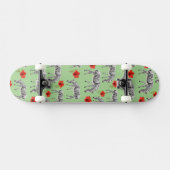 Zebras unter Hibiskus-Blumen Skateboard (Horizontal)