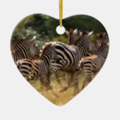 Zebras unterwegs: Eine Reise durch Tausende von Me Keramik Ornament (Vorne)