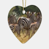 Zebras unterwegs: Eine Reise durch Tausende von Me Keramik Ornament (Links)