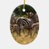 Zebras unterwegs: Eine Reise durch Tausende von Me Keramik Ornament (Vorne)