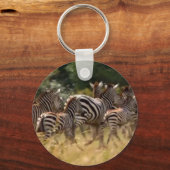Zebras unterwegs: Eine Reise durch Tausende von Me Schlüsselanhänger (Vorderseite)