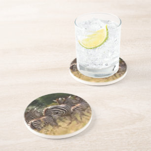 Zebras unterwegs: Eine Reise durch Tausende von Me Untersetzer