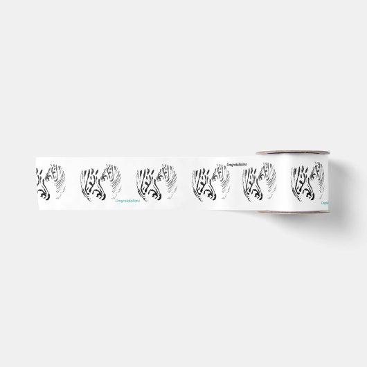 Zebras Wild Animal Satinband (Vorderseite)