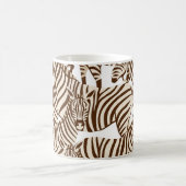 Zebras, wilde Savanne, nahtlose Muster Kaffeetasse (Mittel)