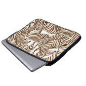 Zebras, wilde Savanne, nahtlose Muster Laptopschutzhülle (Vorne Knopf)