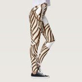 Zebras, wilde Savanne, nahtlose Muster Leggings (Rechts)