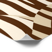 Zebras, wilde Savanne, nahtlose Muster Poster (Ecke)
