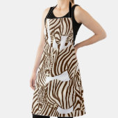 Zebras, wilde Savanne, nahtlose Muster Schürze (InSitu)