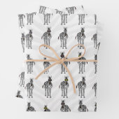Zebras Wrapping Paper Sheets Geschenkpapier Set (Beispiel)