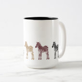 Zebras Zweifarbige Tasse (VorderseiteRechts)