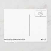 Zebraschmetterling auf der mexikanischen flammende postkarte (Rückseite)