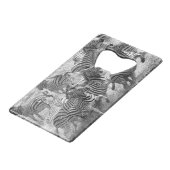 Zebraslaufen Geldbeutel Flaschenöffner (Vorderseite Schrägansicht)