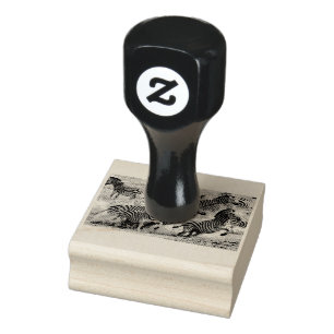 Zebraslaufen Gummistempel