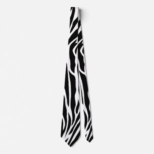 Zebrastreifen abstraktes Design Krawatte (Vorderseite)