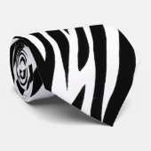 Zebrastreifen abstraktes Design Krawatte (Gerollt)