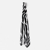 Zebrastreifen abstraktes Design Krawatte (Rückseite)