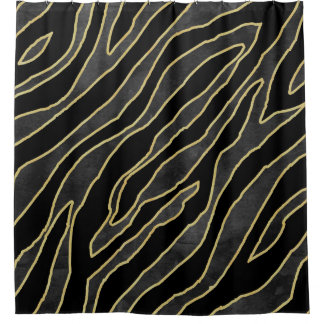 Zebrastreifen: Abstraktes Monochrom Nahtlos. Duschvorhang