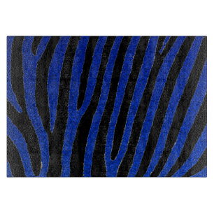Zebrastreifen aus blauem Glitzer Schneidebrett