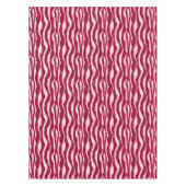 Zebrastreifen - Burgund und Rosa Tischdecke (Vorderseite)
