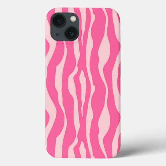 Zebrastreifen - Fuchsien und hellrosa Case-Mate iPhone Hülle (Rückseite)