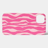 Zebrastreifen - Fuchsien und hellrosa Case-Mate iPhone Hülle (Rückseite (Horizontal))