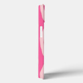 Zebrastreifen - Fuchsien und hellrosa Case-Mate iPhone Hülle (Rückseite / Rechts)