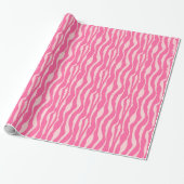 Zebrastreifen - Fuchsien und hellrosa Geschenkpapier (Ungerollt)