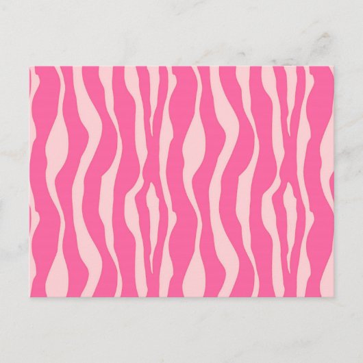 Zebrastreifen - Fuchsien und hellrosa Postkarte (Vorderseite)