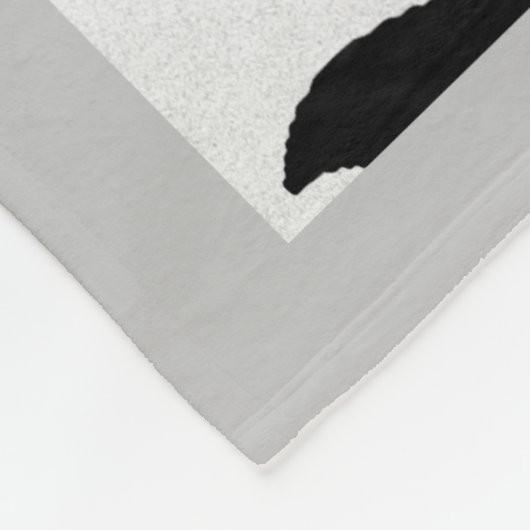 Zebrastreifen für das benutzerdefinierte Monogramm Fleecedecke (Ecke)