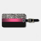 Zebrastreifen Gepäckanhänger (Vorderseite horizontal)