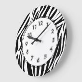 Zebrastreifen Große Wanduhr (Winkel)