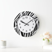 Zebrastreifen Große Wanduhr (Zuhause)