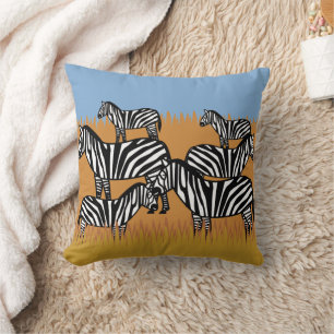 Zebrastreifen-Herde Kissen