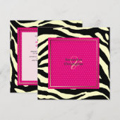 Zebrastreifen/Hochzeitseinladungen Einladung (Vorne/Hinten)