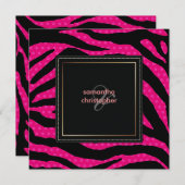 Zebrastreifen/Hochzeitseinladungen Einladung (Vorne/Hinten)