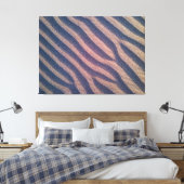 Zebrastreifen in Form von Wind im Sand-Foto Leinwanddruck (Insitu (Schlafzimmer))