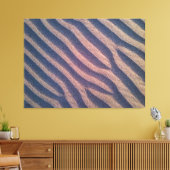 Zebrastreifen in Form von Wind im Sand-Foto Leinwanddruck (Insitu (Wohnzimmer))