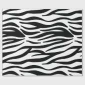 Zebrastreifen in Schwarz und Weiß Geschenkpapier (Flach)